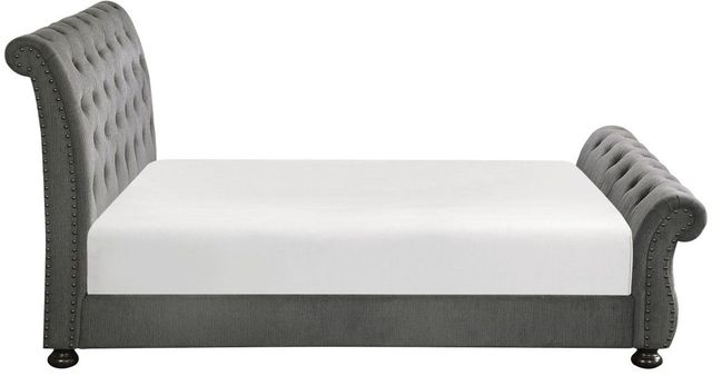 Mazin Furniture Crofton Dark Gray Queen Sleigh Bed-3