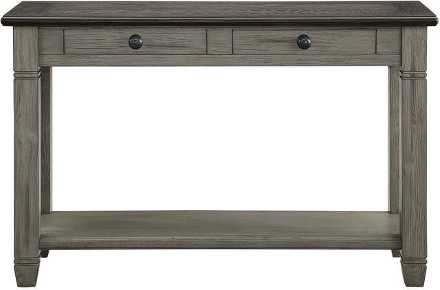Mazin Furniture Granby Antique Gray Sofa Table with Coffee Top -1