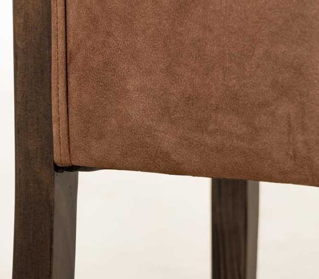 International Furniture Direct Raramuri Brown/Stained Dark Upholstered Dining Side Chair-3