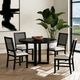 Elements International Bahama Breeze 5-Piece Black Dining Set-1