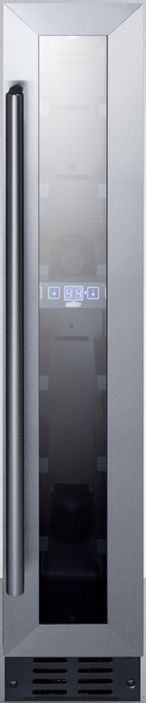 Summit® 6" 5.8 Cu. Ft. Stainless Steel Wine Cooler-0