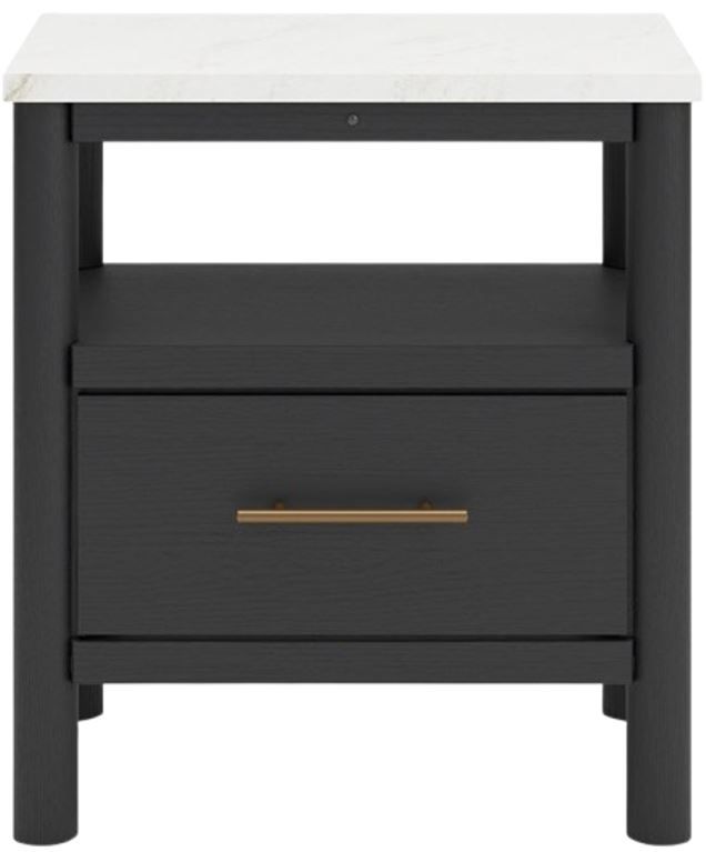 Clearance Signature Design by Ashley® Cadmori Black/White Nightstand-1