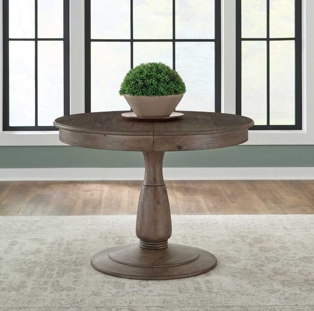 Liberty Furniture Hickory Grove Heirloom Brown Pedestal Dining Table-1