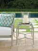 Tommy Bahama® Outdoor Silver Sands Oyster Shell Rectangular End Table with Glass Top-2