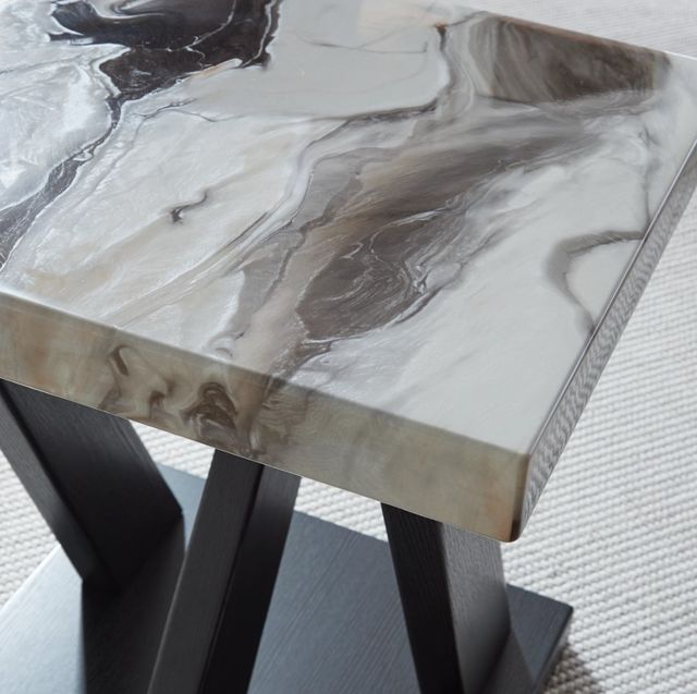 Signature Design by Ashley® Cendill 3-Piece Dark Brown/White Occasional Table with Black Base Set-4