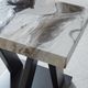 Signature Design by Ashley® Cendill 3-Piece Dark Brown/White Occasional Table with Black Base Set-4