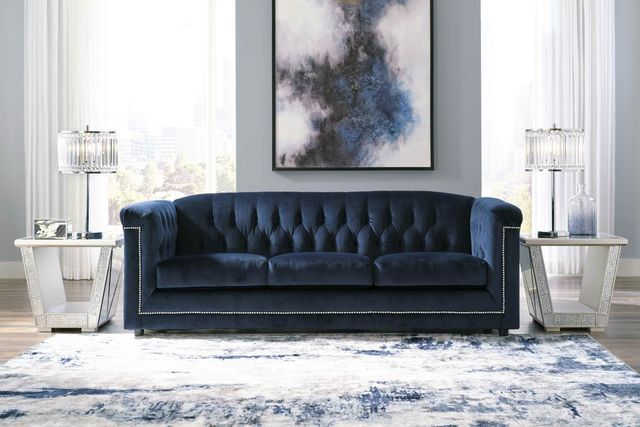 Signature Design by Ashley® Josanna Navy Sofa-4