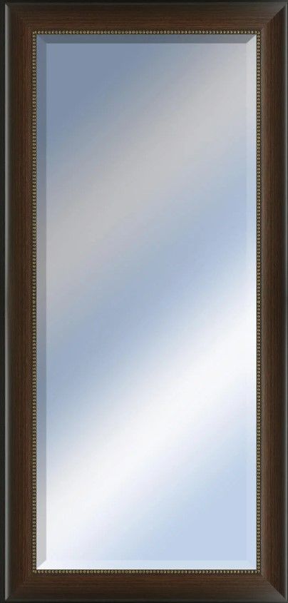 Classy Art Style 206 Brown/Chrome Leaner Mirror-0