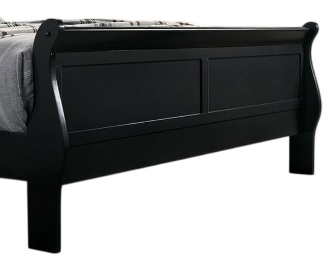 Furniture of America® Louis Philippe Black Full Sleigh Bed-2