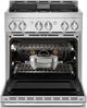 JennAir® NOIR™ 30" Stainless Steel Pro Style Gas Range-3