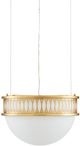 Currey & Company Bunny Williams Lola Contemporary Gold Leaf Pendant Lighting-1