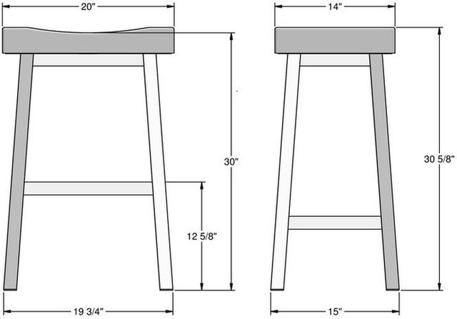 Amisco Customizable Miller Upholstered Bar Stool-2