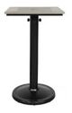 CabanaCoast® Customizable Skye Aluminum/Wooden 24"x30" Outdoor Pedestal Bar Table-1