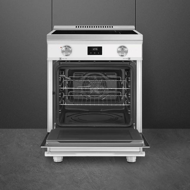 Smeg  Professional 24" Matte White Pro Style Induction Range-2