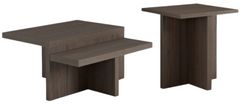 Signature Design by Ashley® Zendex 2-Piece Dark Brown Occasional Table Set