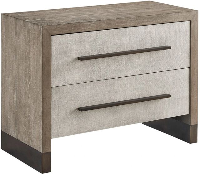Universal Explore Home™ Vista Taupe/Weathered Oak Nightstand-0