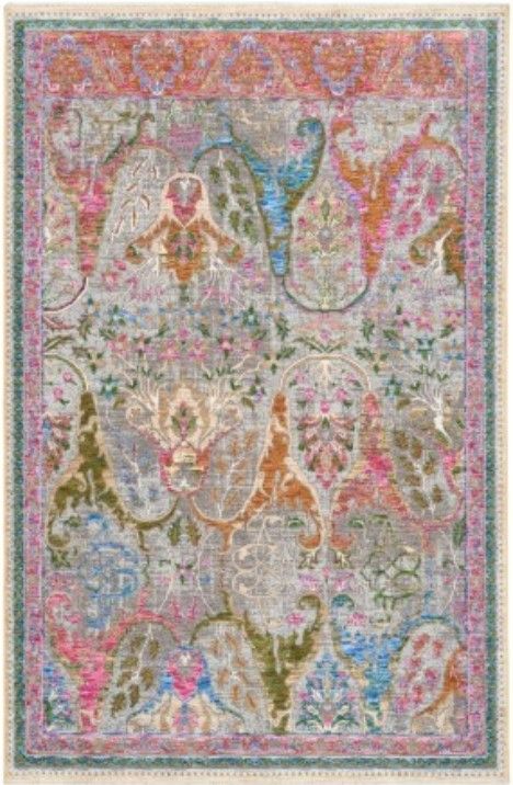 Nourison Home™ Vintage Harmony Pink 5'x8' Style 3 Area Rug-0