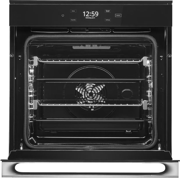JennAir® NOIR™ 24" Floating Glass Black Electric Built In Single Oven-1