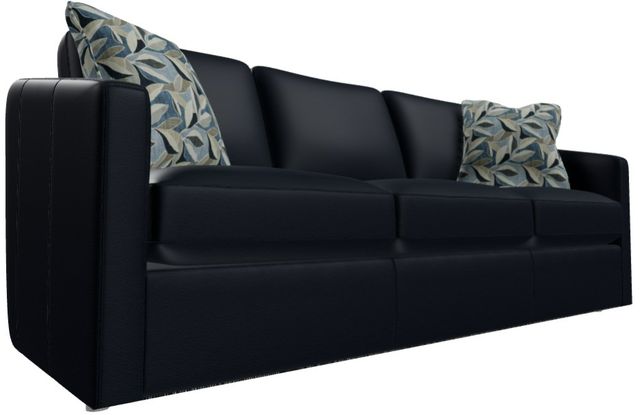 Craftmaster® Customizable CM Leather High Sloping Track Arm Sofa-2