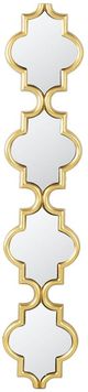 A & B Home Madlyn Gold Long Narrow Wall Mirror-1