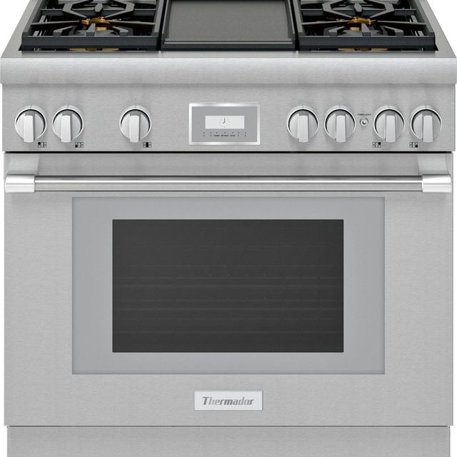 Thermador® Pro Harmony® 36" Stainless Steel Pro Style Natural Gas Range-0