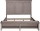Liberty Furniture Ivy Hollow 5-Piece Dusty Taupe/Weathered Linen King Storage Bed Set-3