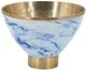 A & B Home Blue/Gold Bowl-1