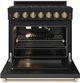 Thor Kitchen® Gordon Ramsay 36" Black/Bronze Freestanding Pro Style Gas Range with Precision Knob-1
