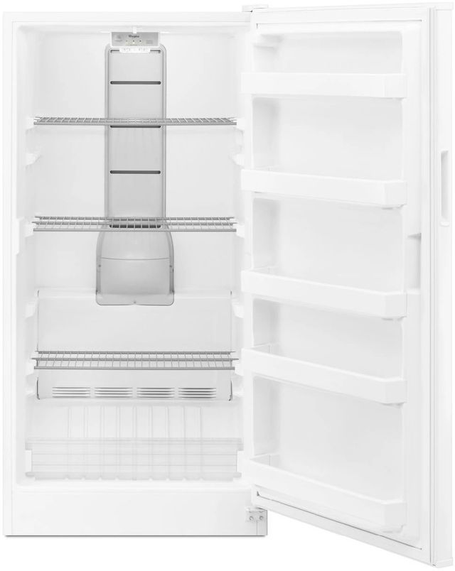 Whirlpool® 30" 15.7 Cu. Ft. White Upright Freezer-1