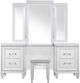 Mazin Furniture Tamsin White Metallic Vanity Set-0