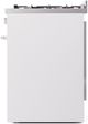 Ilve® Professional Plus II Series 30" White Pro Style Dual Fuel Range-2