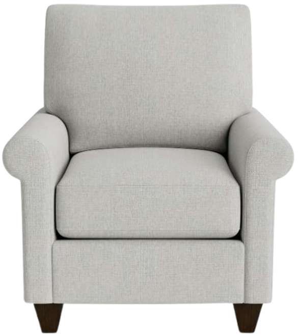 Bassett® Furniture Customizable True Custom® Roll Arm Chair-1