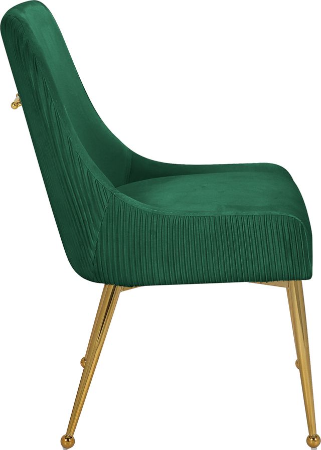 Meridian Furniture Ace Green/Gold Velvet Dining Chair-2