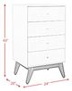 Elements International Sade Grey 4-Drawer Chest-2