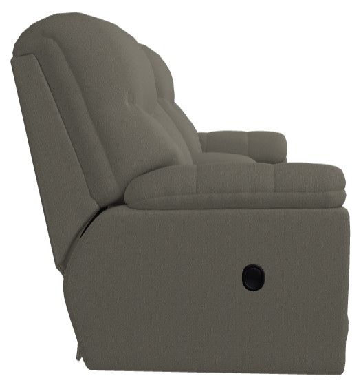 La-Z-Boy® Morrison Silver Manual Reclining Loveseat with Console-2