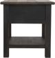 Signature Design by Ashley® Tyler Creek Grayish Brown End Table with Black Base-3