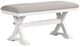 American Wholesale Furniture Brookside Grey/White Dining Bench-0