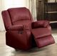 ACME Furniture Zuriel Red Manual Motion Rocker Recliner-1