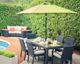 Enclover Trillium Black/Clear Dining Table-2