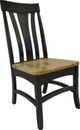 Urban Collections by Yutzy Woodworking Mansfield Black/Light Brown Office Side Chair-0