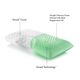 Malouf® Z™ Shoulder Zoned Dough® Peppermint Queen Memory Foam Pillow-3