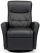 Fjords® Relax Oslo Black Large Dual Motion Swivel Recliner-0