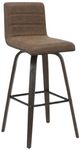Armen Living Vienna 3-Piece Espresso/Vintage Dark Brown Swivel Barstool Set-0