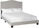 Bernards Darcy Beige Upholstered Queen Panel Bed-0