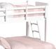 Elements International Hampton Kids White Youth Twin/Full Loft Bed with Ladder-1
