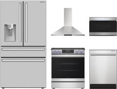 Sharp® 5 Piece Stainless Steel Kitchen Appliance Package