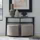 Liberty Furniture Capri 3-Piece Espresso/Taupe Sofa Table and Ottoman Set-1