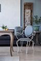 A & B Home Gray/White Chair-1