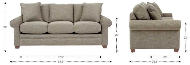 La-Z-Boy® Olson Fossil Queen Sleeper Sofa-2