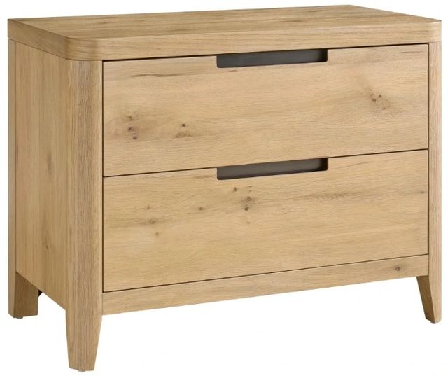 Universal Explore Home™ Modern Organic Natural Oak Walker Nightstand-0